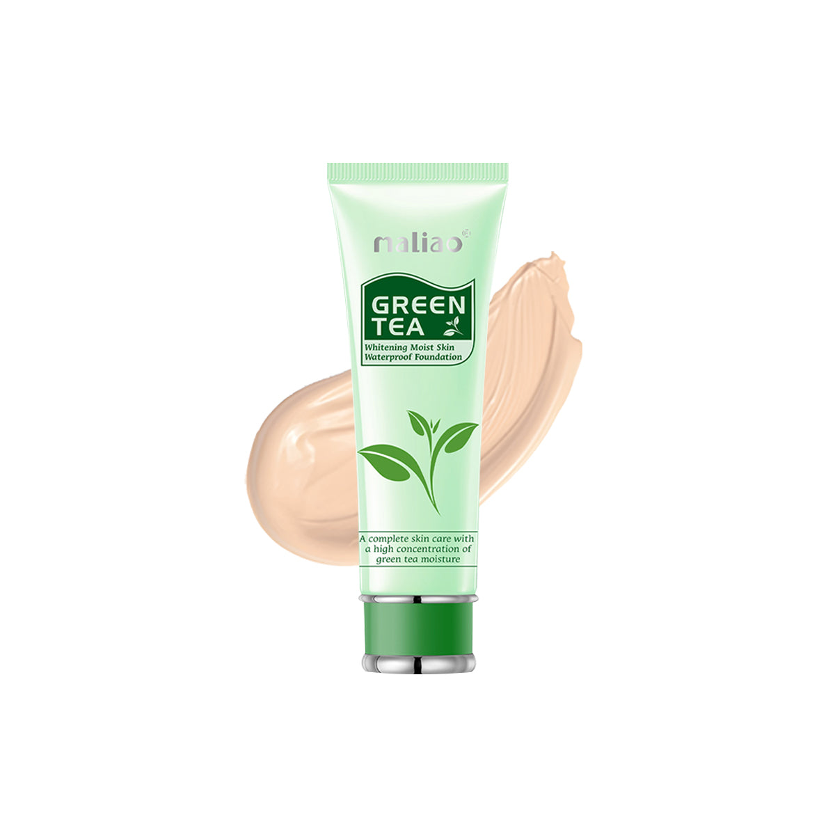 Maliao Green Tea Whitening Moist Skin Waterproof Foundation Face